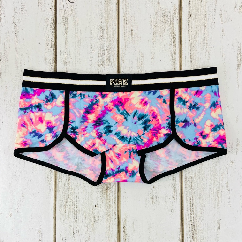 VS PINK Low Rise Boyshort Large Tie Dye Vintage Retired Style